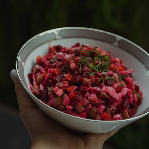Vinegret Salad, Russian food delivery in Singapore. Olga's Food